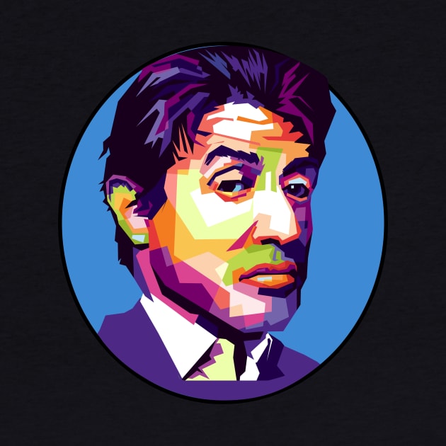 Sylvester stallone pop art by Danwpap2